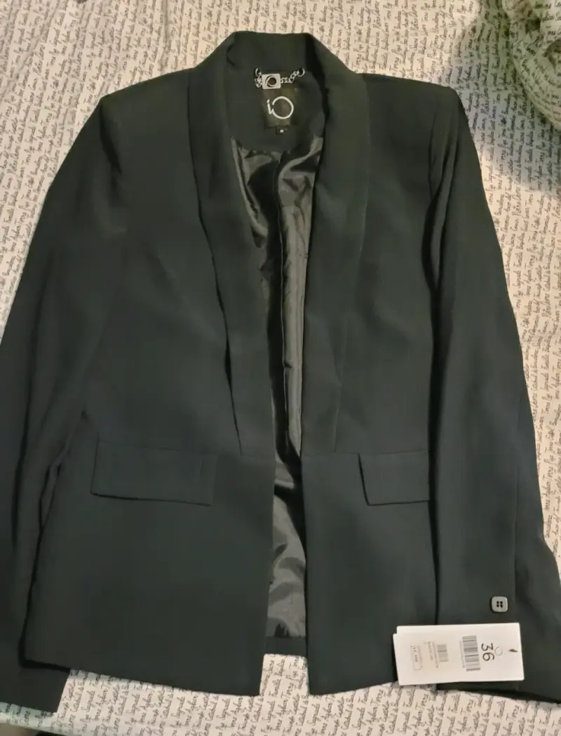 Blazer negro elegante para mujer talla 36