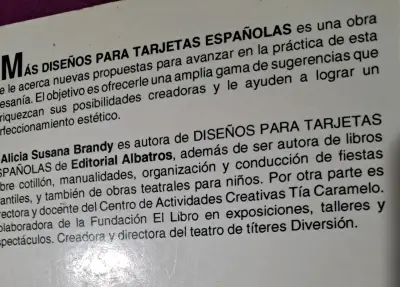 Libro de manualidades de tarjetas españolas - miniatura 3