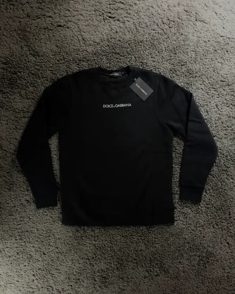 Polerón negro Dolce & Gabbana con logo - 1
