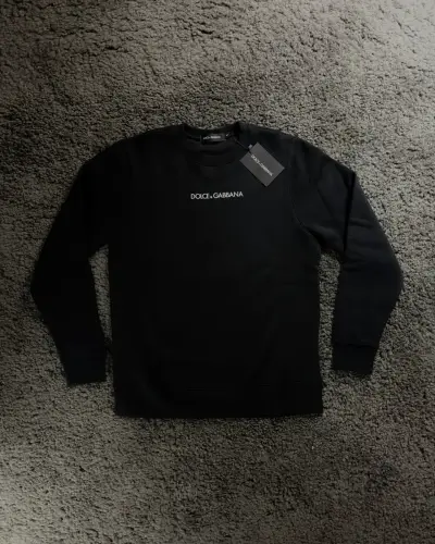 Polerón negro Dolce & Gabbana con logo - miniatura 1