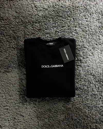 Polerón negro Dolce & Gabbana con logo - miniatura 2