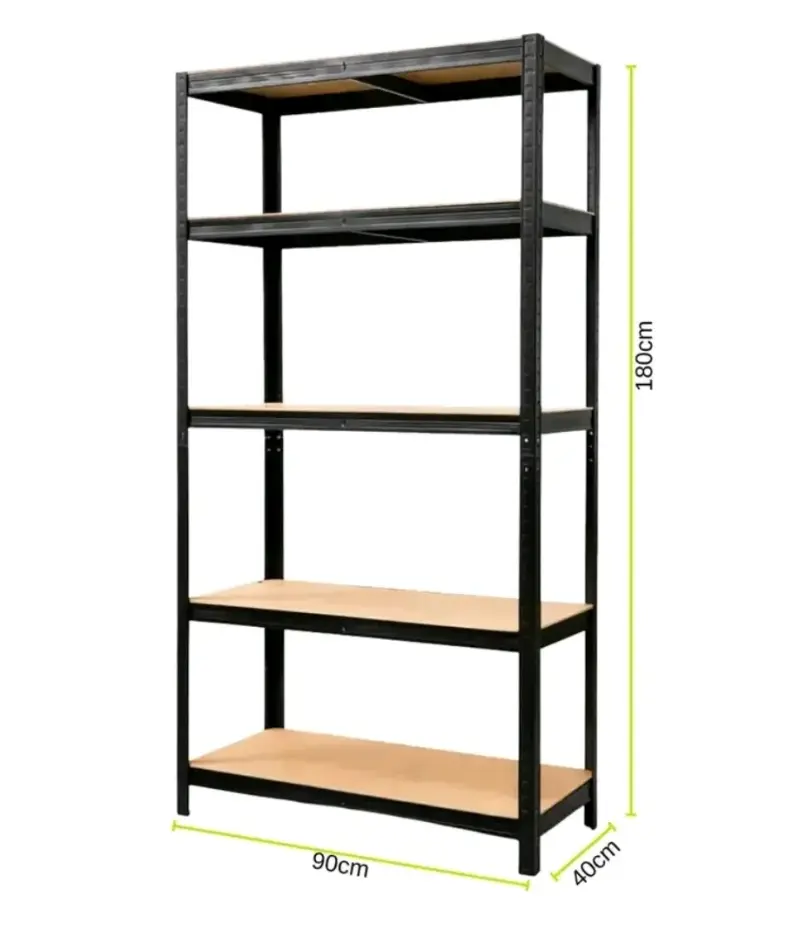 Estante acero galvanizado 5 niveles 180x90x40 cm - 1