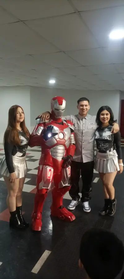 Traje cosplay de Ironman rojo y plateado - miniatura 2