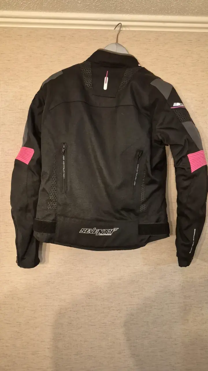 Chaqueta de moto negra con protecciones, MUJER - 2