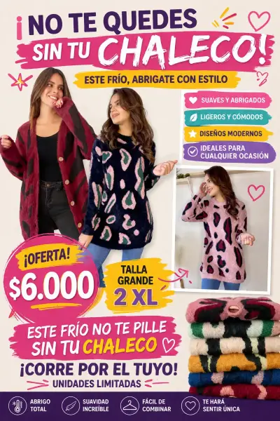Chalecos de mujer en liquidación,  pocos colores - miniatura 2