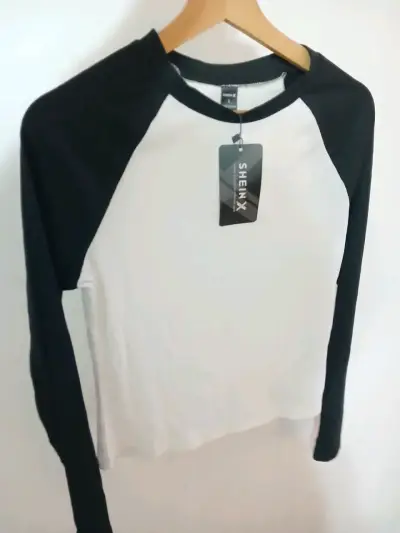 Polera manga larga SheinX bicolor - miniatura 1