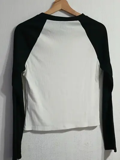 Polera manga larga SheinX bicolor - miniatura 2