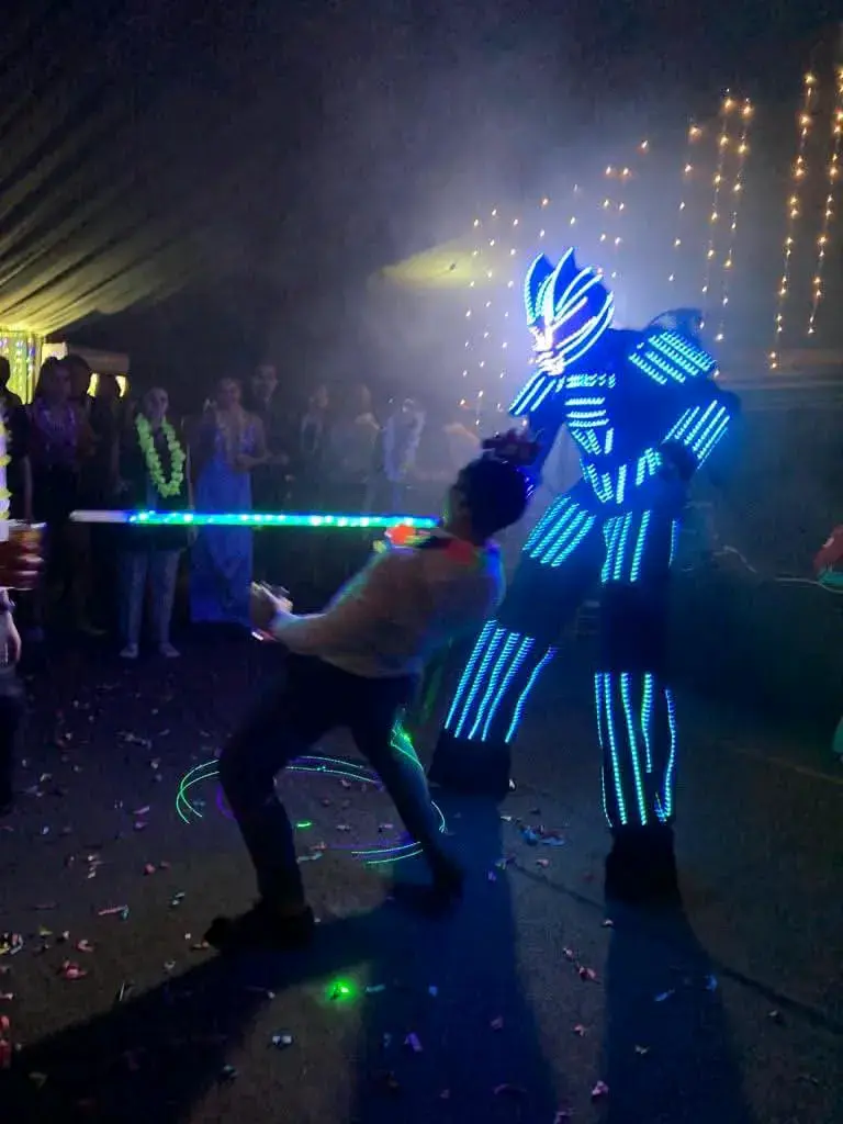 Traje LED luminoso para fiestas - 1