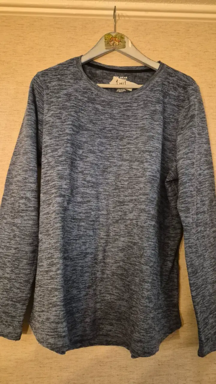 polerón pijama gris de manga larga