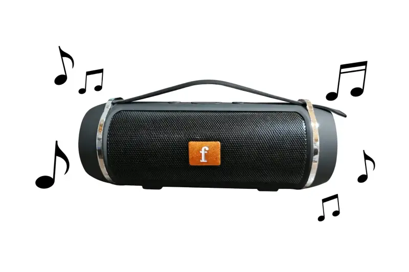 Parlante Bluetooth portátil Marca F - 1