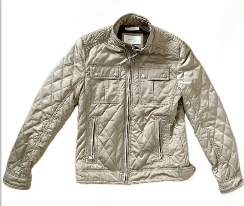 Chaqueta acolchada beige para hombre - 1