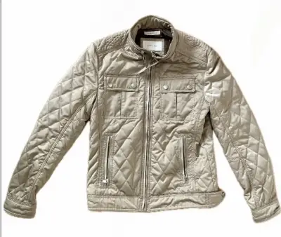 Chaqueta acolchada beige para hombre - miniatura 1