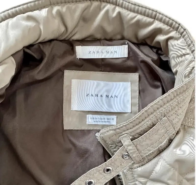 Chaqueta acolchada beige para hombre - 3