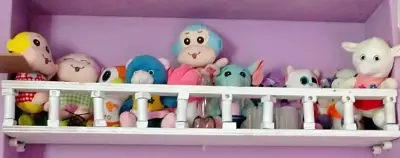 Peluche infantil con vestido a cuadros + jugo - miniatura 3