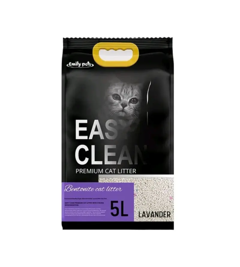 Arena para gatos Easy clean lavanda 5 Litros