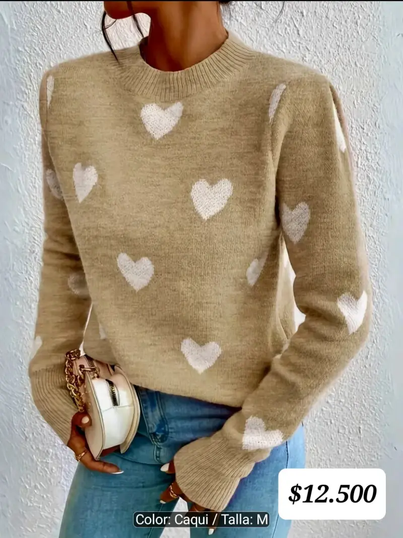 Suéter de colores mezclados para mujer - 5