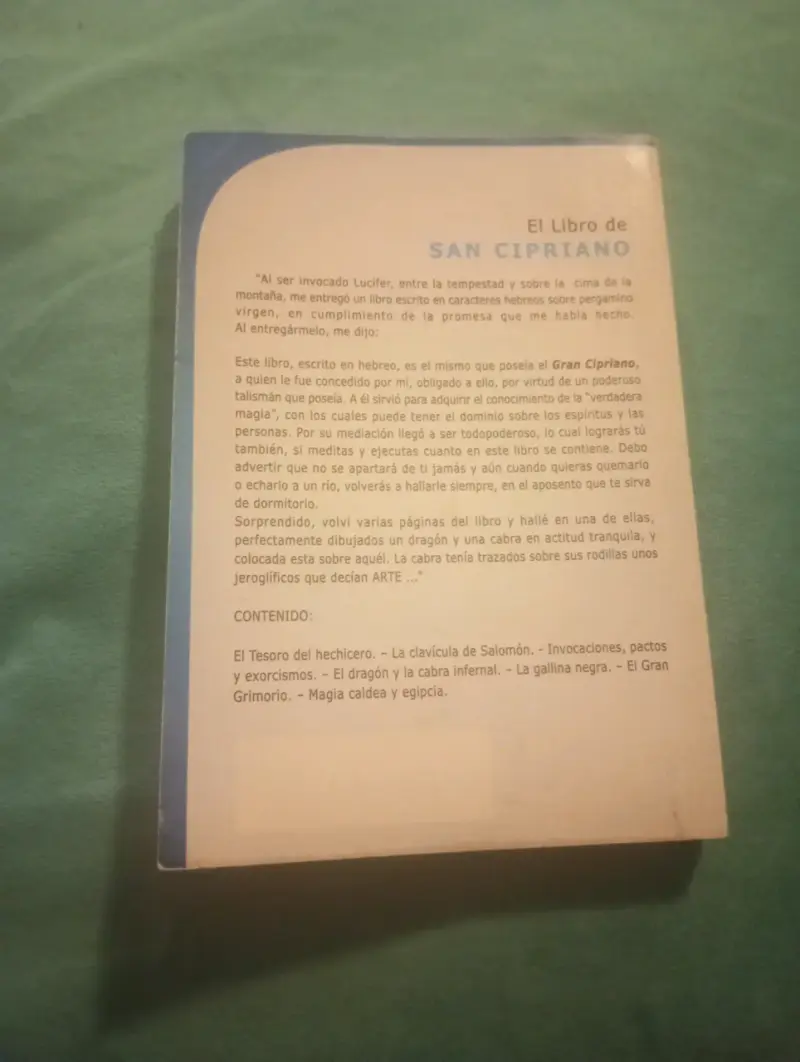 Libro De San Cipriano (Ocultismo, Hechizos, Grimor - 2
