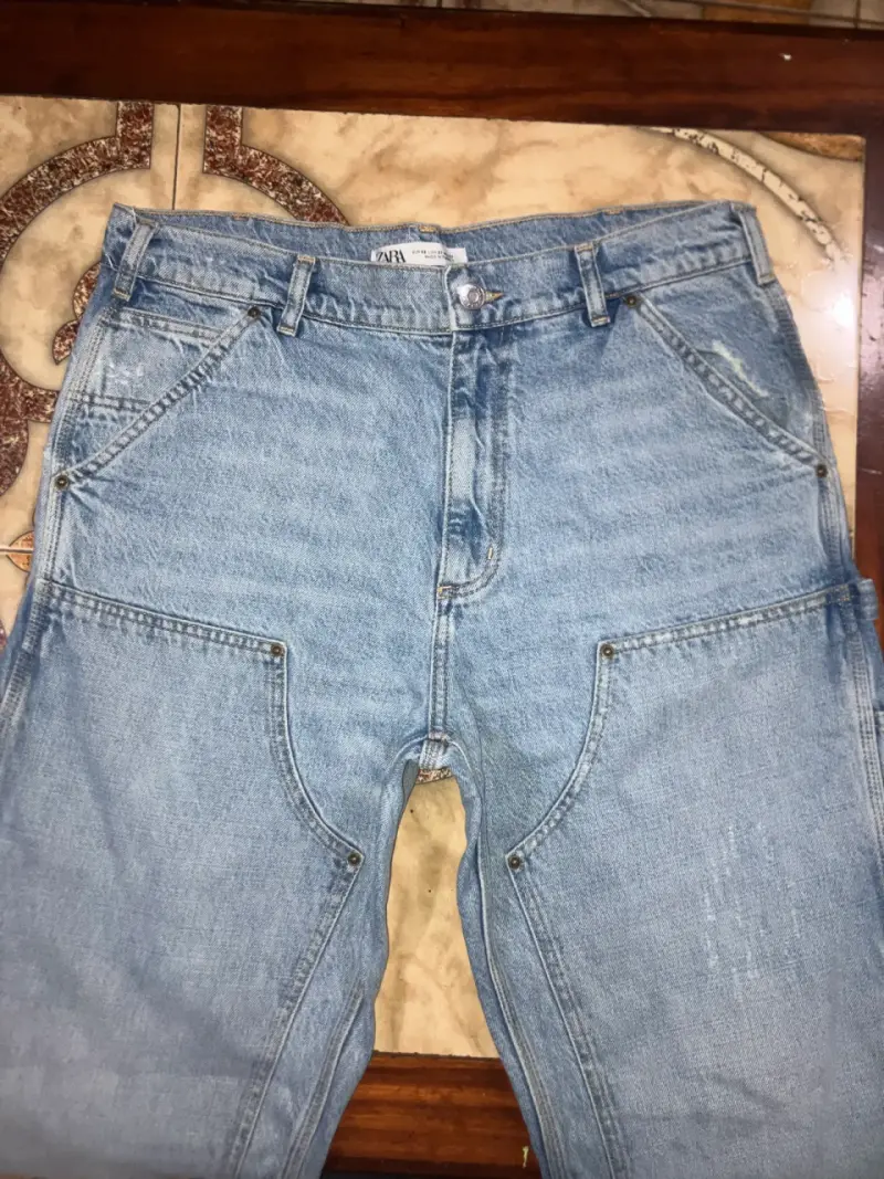 Jeans zara de mezclilla hombre - 6