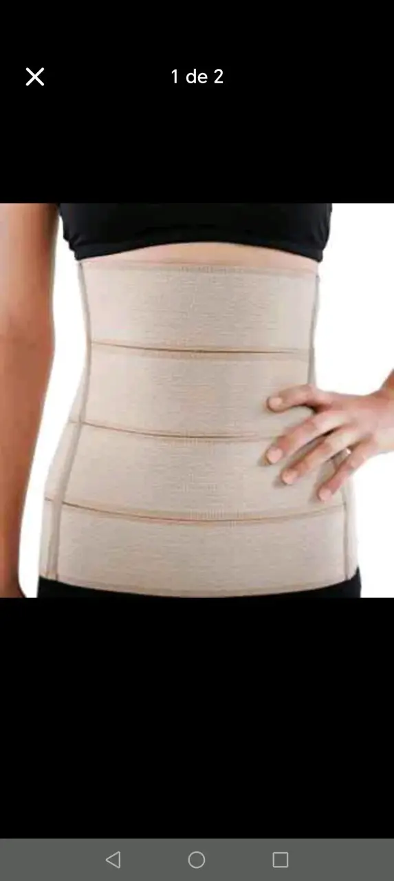 Faja reductora beige para cintura