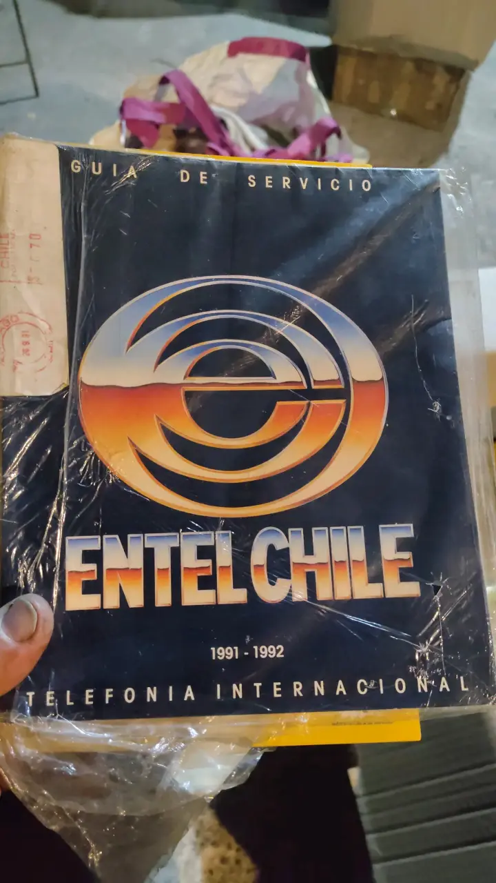 Guía de Servicio Entel Chile 1991-1992