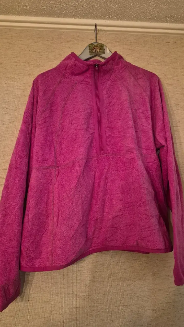 Polar fucsia con cierre medio para mujer