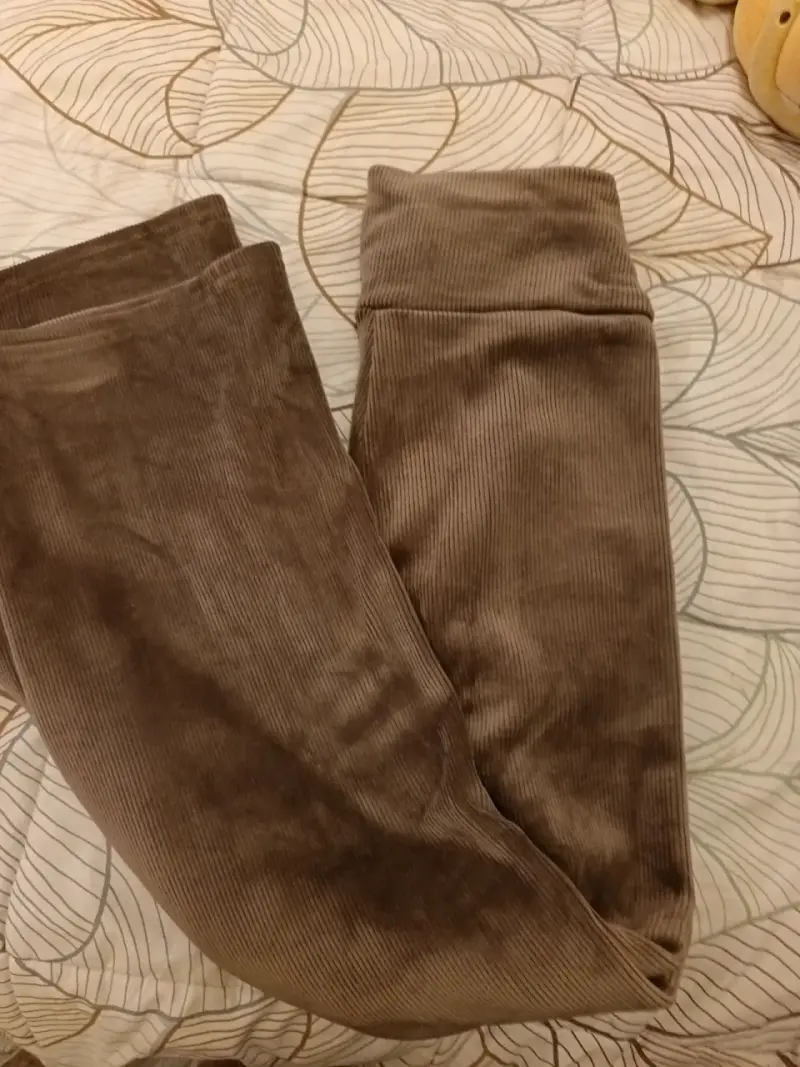 Pantalones de pana negros para mujer - 2