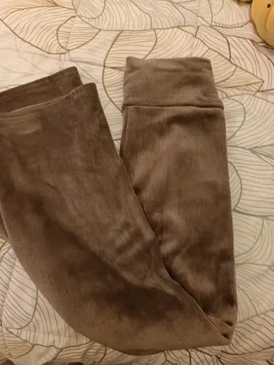 Pantalones de pana negros para mujer - miniatura 2