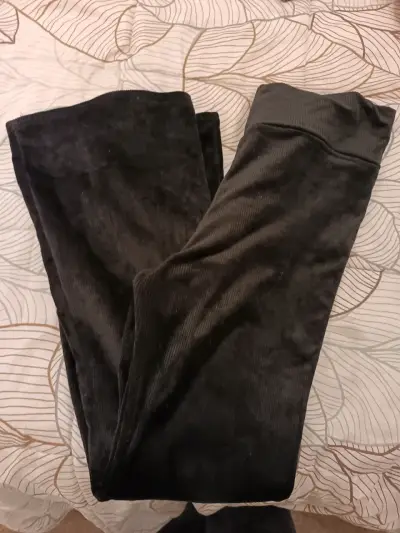 Pantalones de pana marrón para mujer - miniatura 2