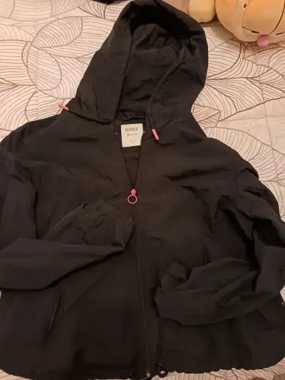 Chaqueta negra con capucha Index Basics - miniatura 1