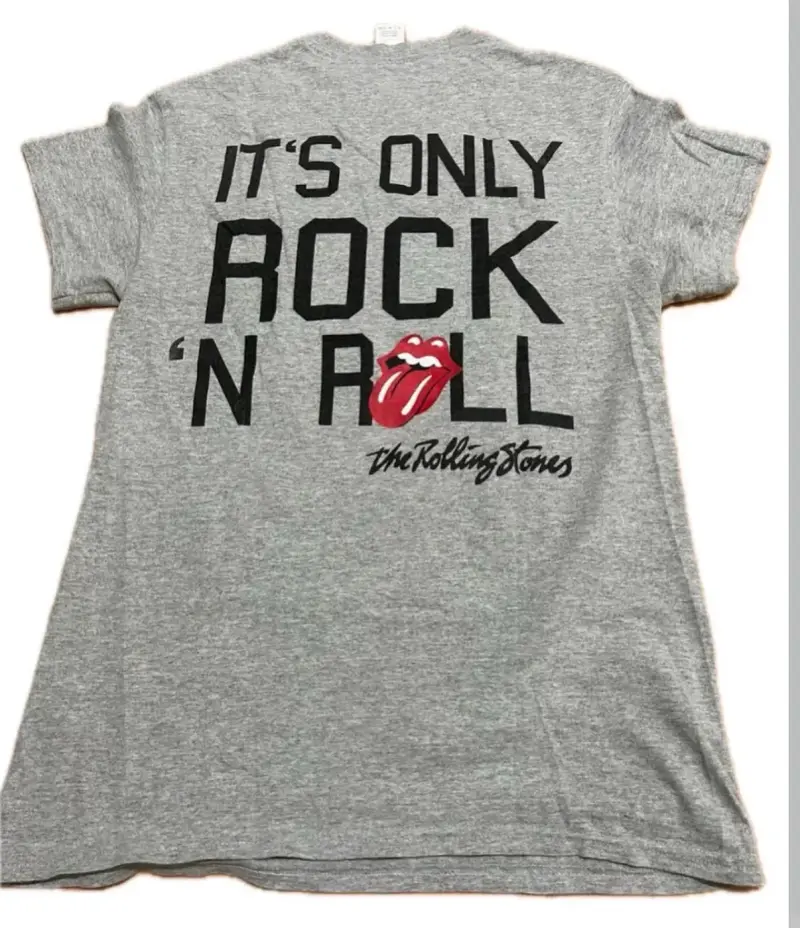 Polera gris Rolling Stones estampado lengua - 2