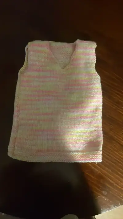 Chaleco tejido infantil multicolor - miniatura 1
