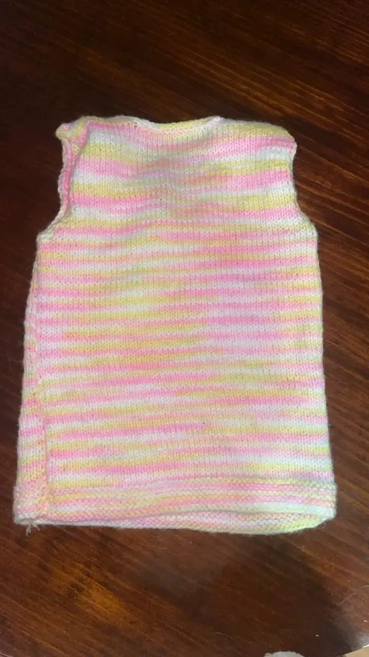 Chaleco tejido infantil multicolor - 3
