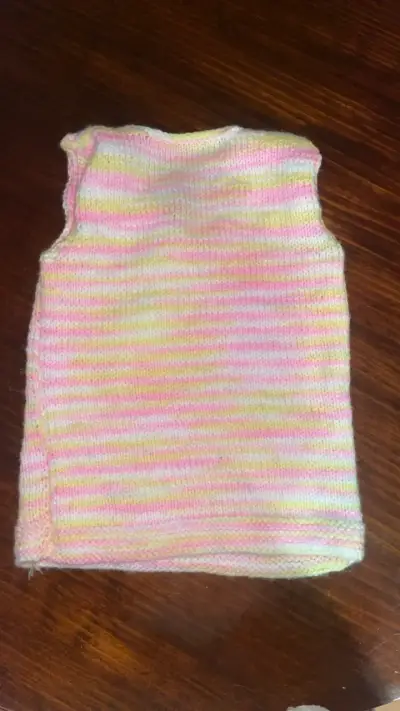 Chaleco tejido infantil multicolor - miniatura 3