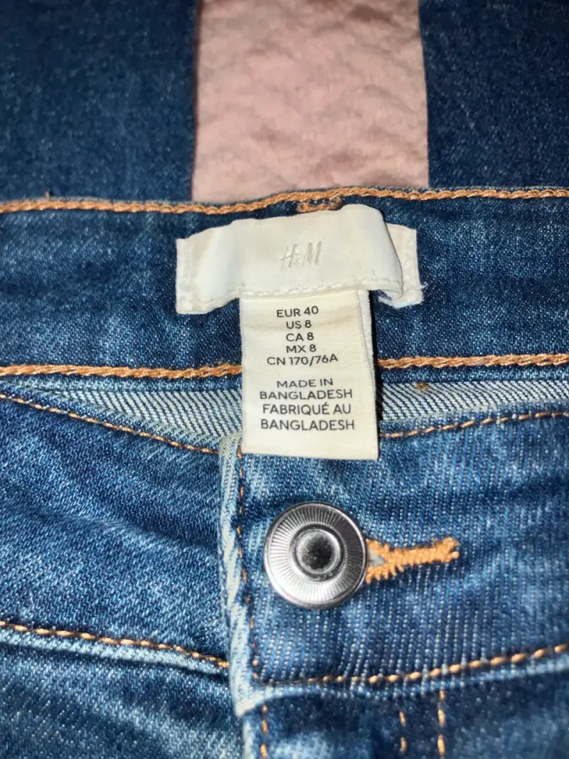 Jeans ajustado azul oscuro talla 40 - 5