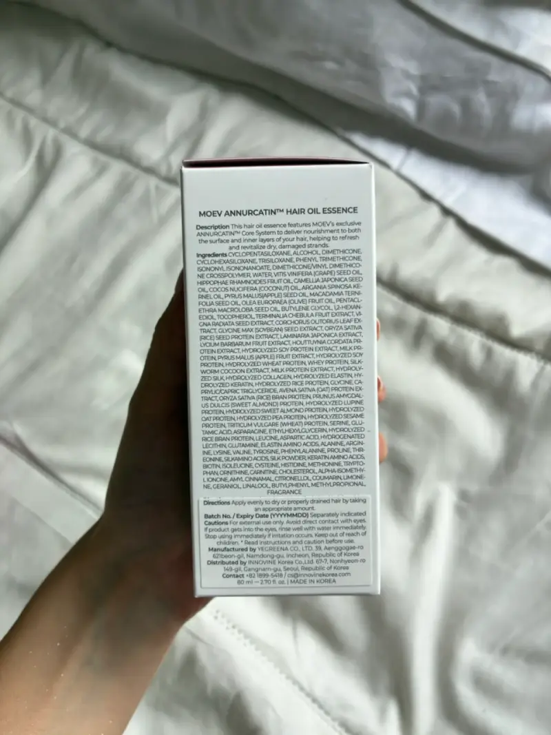 Aceite capilar Moev Annurcatin 80ml - 2