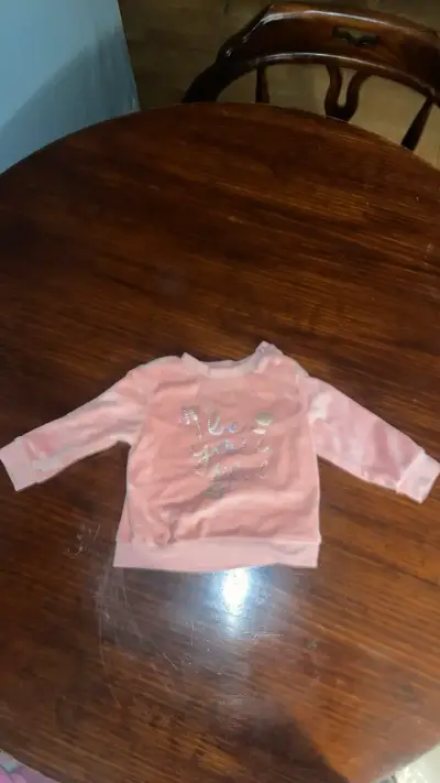 Lote polerones rosado infantil con diseño - miniatura 1