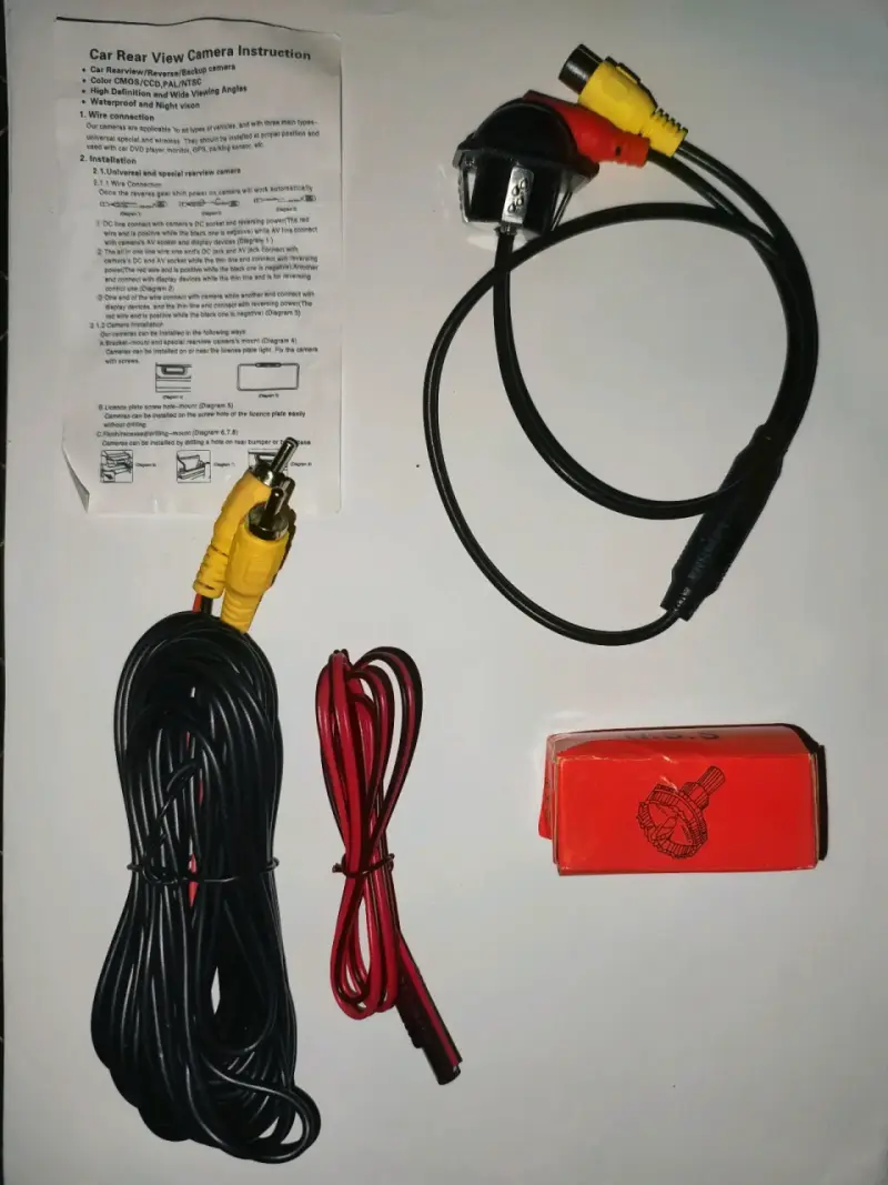 Cámara de Retroceso para auto con cables - 1