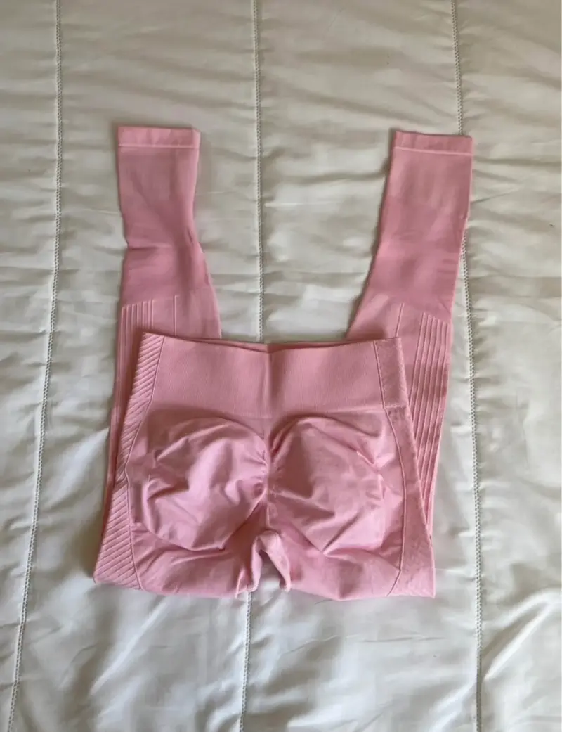 Leggings deportivos rosados para mujer - 2