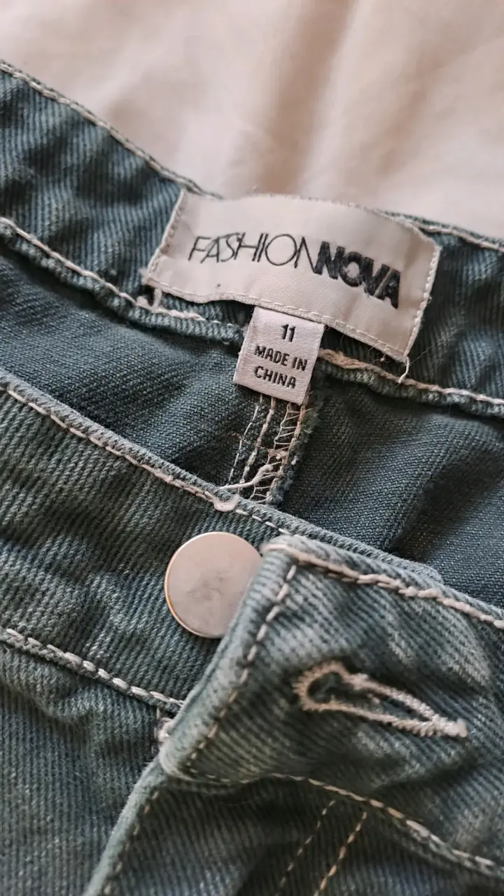 Pantalones cargo anchos verde oscuro - 3