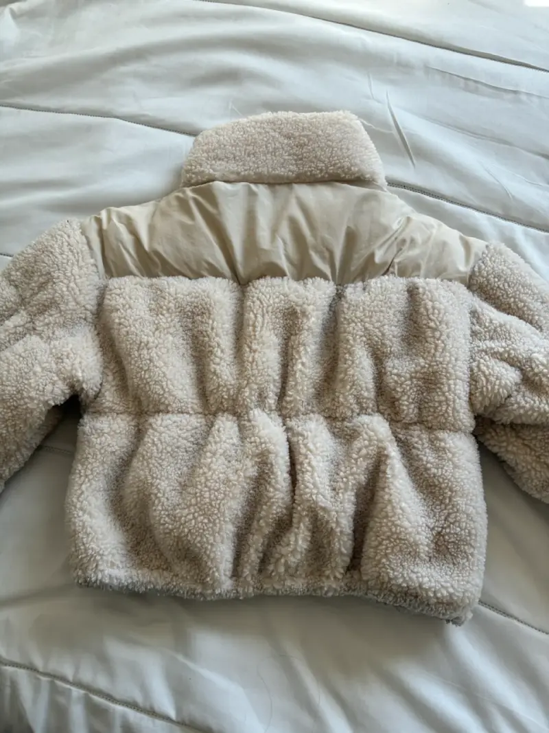 Chaqueta HYM beige con cierre - 4