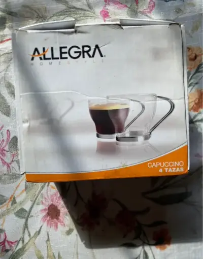 Taza de vidrio con asa metálica - miniatura 3