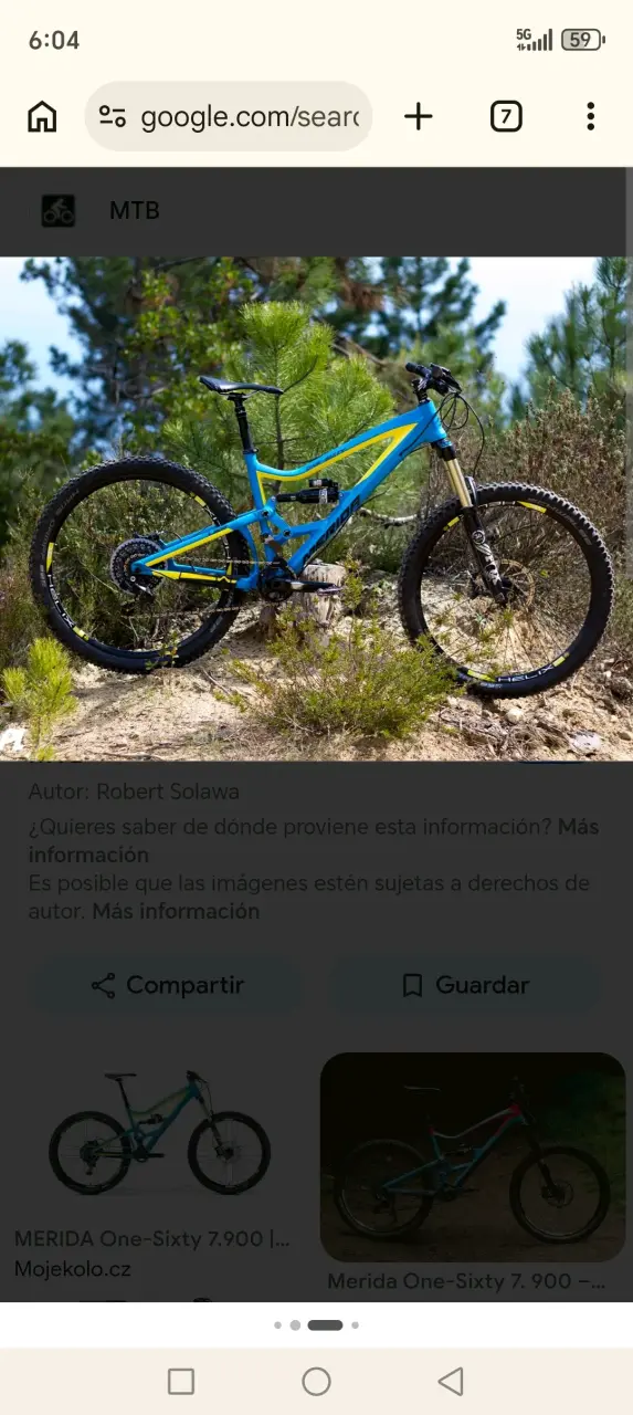 Bicicleta de montaña Merida One-Sixty azul