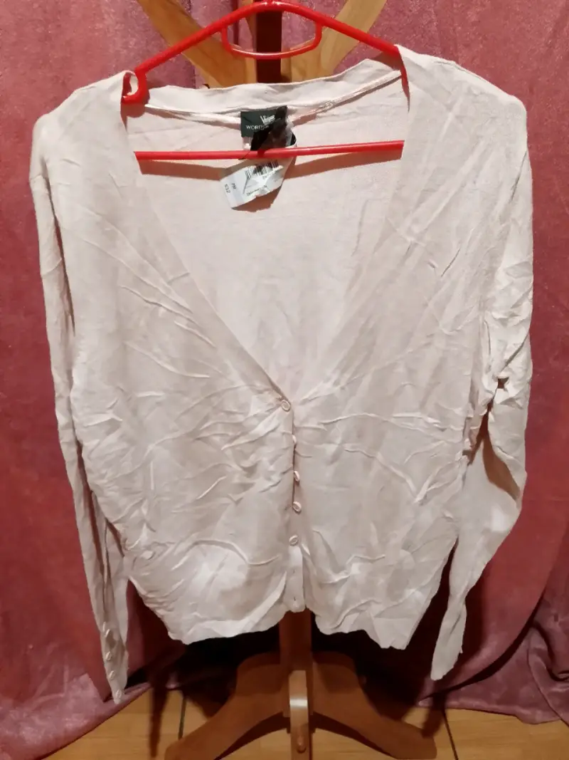 Cardigan rosado Worthington para mujer