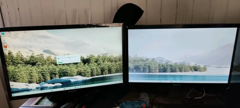 Monitores Samsung duales mas computador semigamer - 1