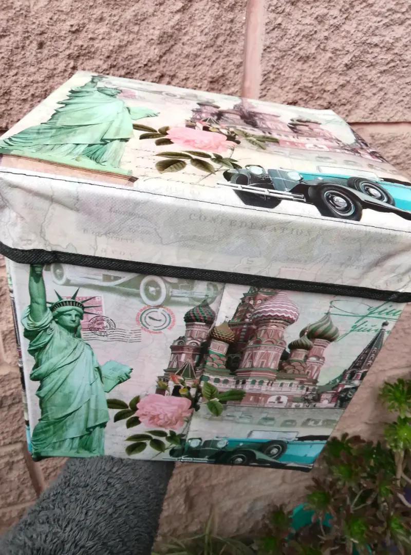 Caja organizadora con diseño bandera americana - 4