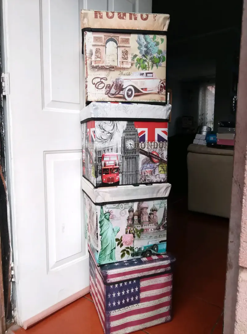 Caja organizadora con diseño bandera americana - 5