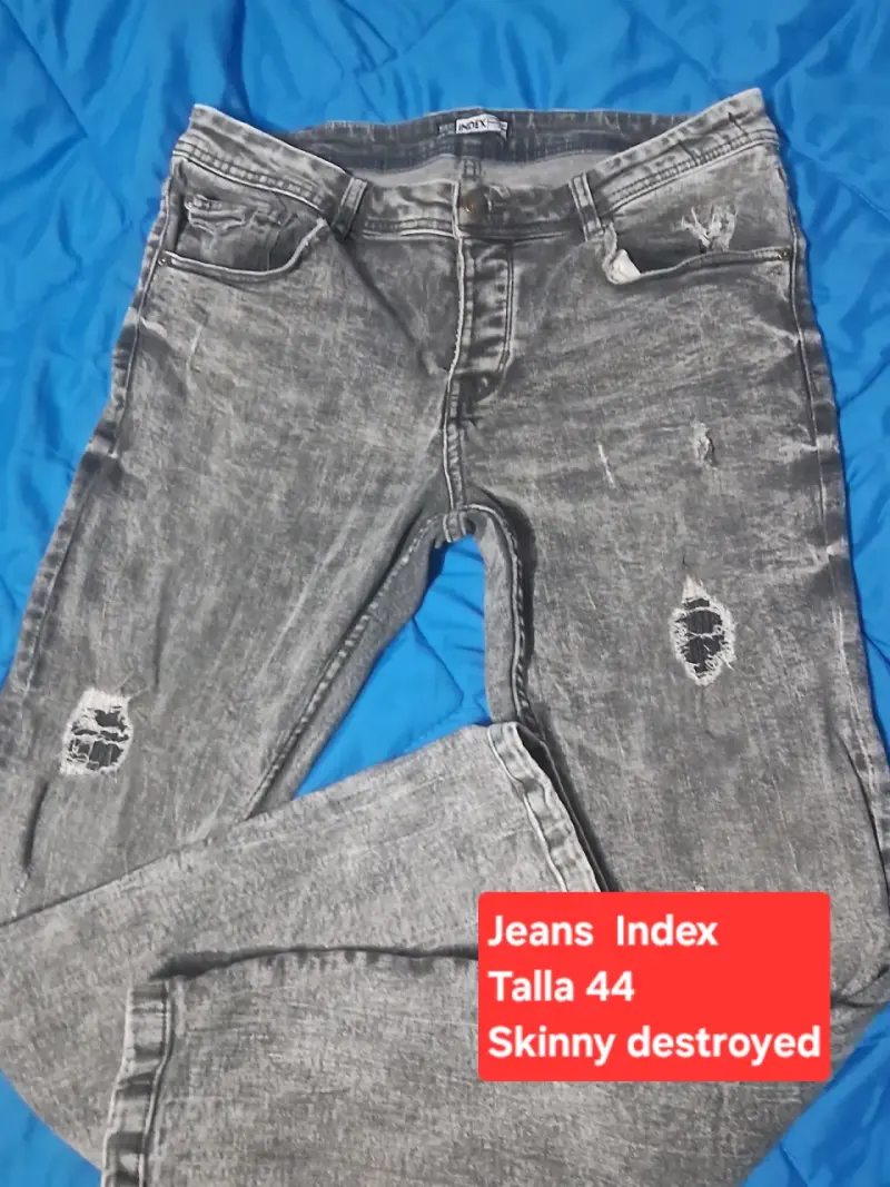Jeans Index skinny destroyed talla 44 - 1