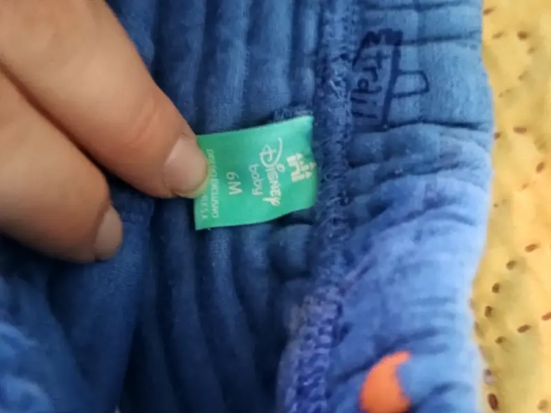Pantalón de bebé azul con estampado de ositos - 2