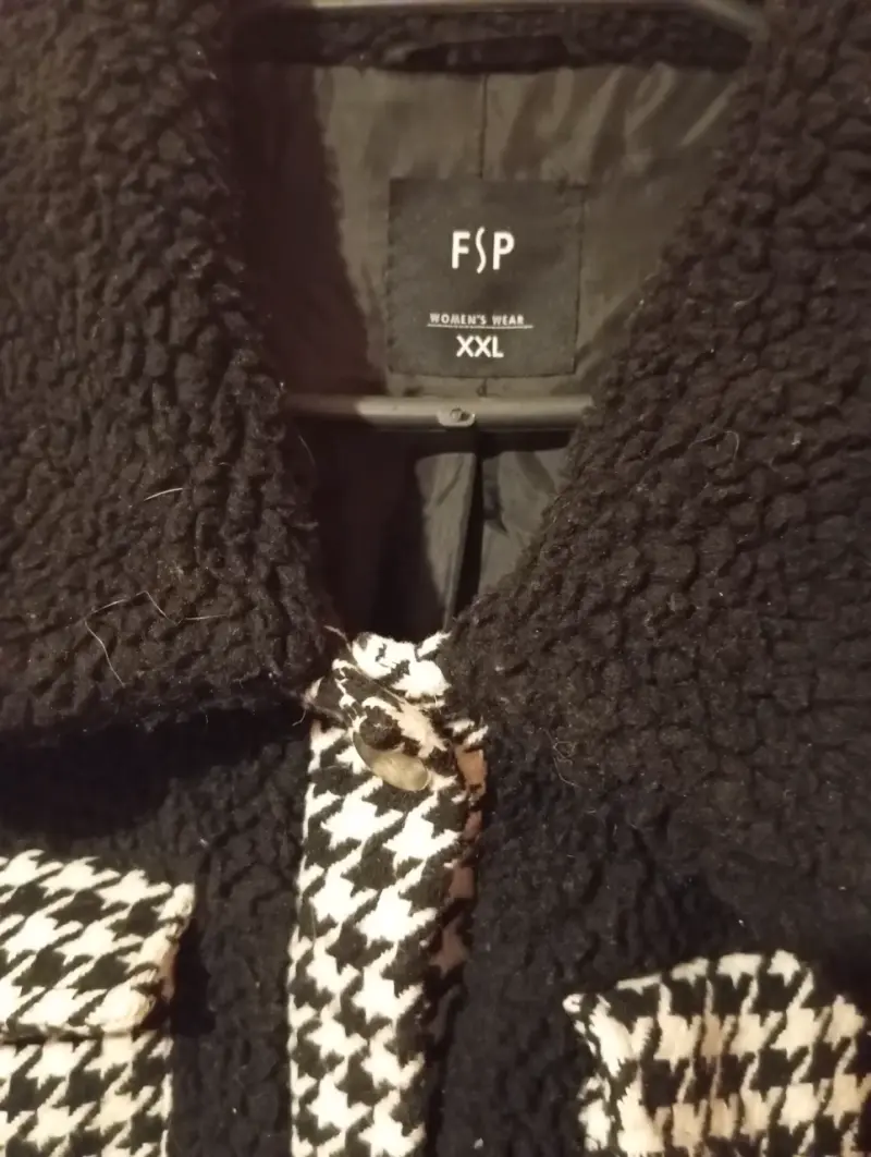 Chaqueta negra con diseño de pata de gallo - 3