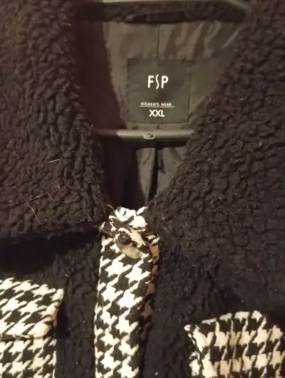 Chaqueta negra con diseño de pata de gallo - miniatura 3